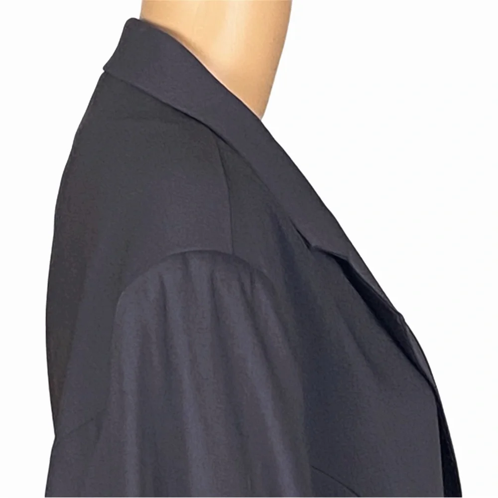 TALBOTS WOMAN dark grey wool 3-button blazer with front welt pockets Size 20W - Picture 5 of 13